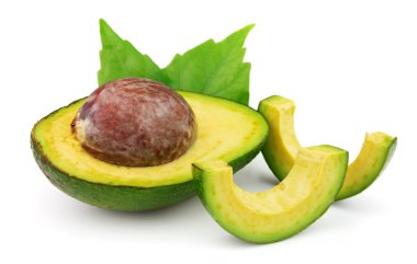 Fresh ripe avocado clipart