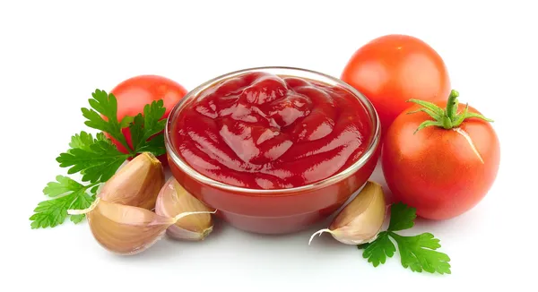Tomato paste with spices — Stock Photo, Image