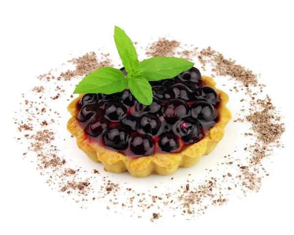 Pie dengan buah berry segar — Stok Foto