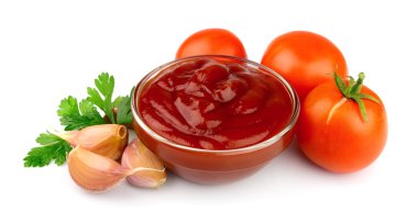 Tomatoes paste with spices clipart