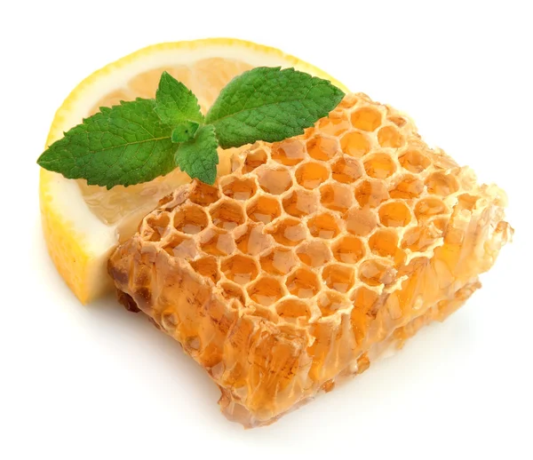Favo de mel com hortelã e limão — Fotografia de Stock