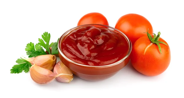Pomidory wklej z przyprawami — Zdjęcie stockowe