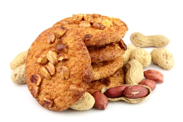 Cookies with peanuts — Stock Photo, Image