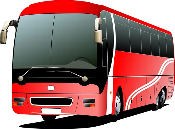 Turistické autobusy. vektorové ilustrace — Stockový vektor