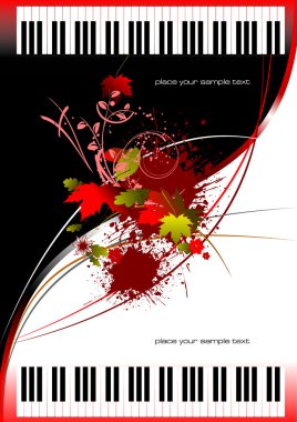 Cover for brochure with Two Piano clipart