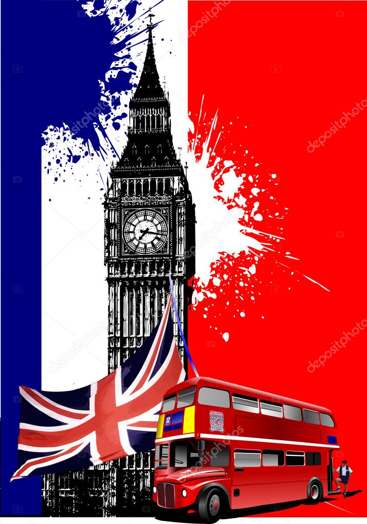 Cover for brochure with London images