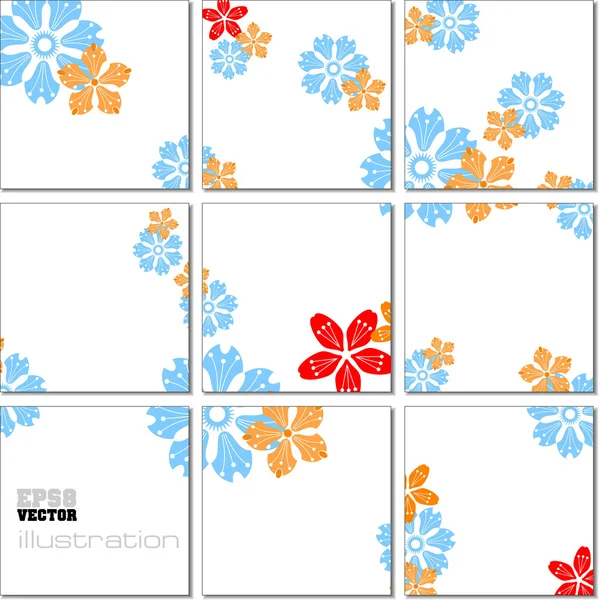 Vector Ilustración patrón de mosaico geométrico en tonos azules — Vector de stock