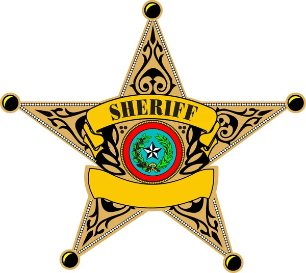 Insignia del sheriff — Vector de stock