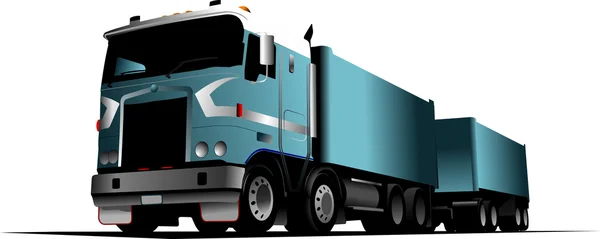 Vector illustration of truck — Stock Vector
