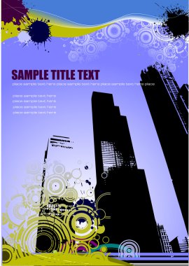 Urban abstract grunge composition clipart