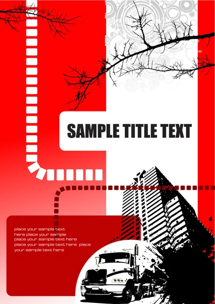 Couverture de style Grunge pour brochure — Image vectorielle