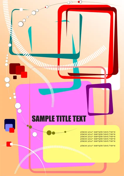 Composition abstraite colorée hi-tech — Image vectorielle