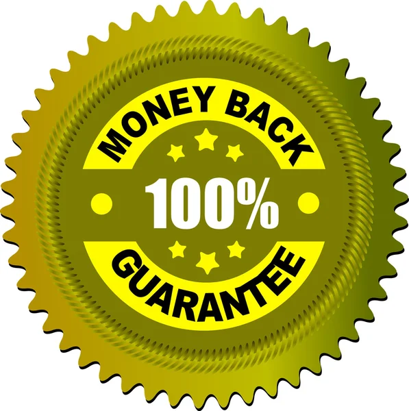 Label money back guarantee — Stock Vector