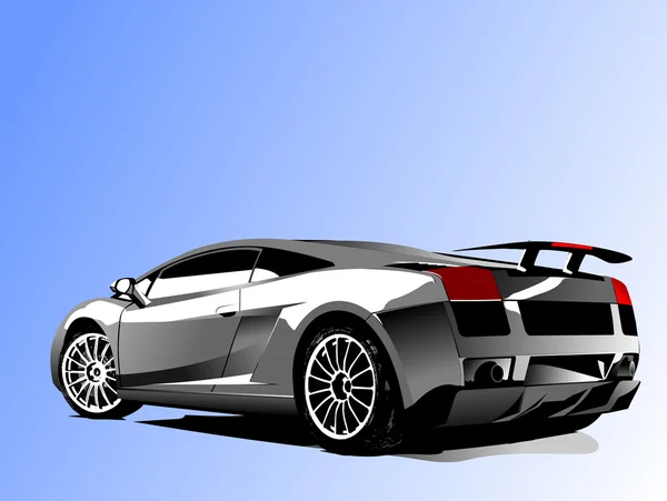 Vector illustration of concept-car — Stock Vector