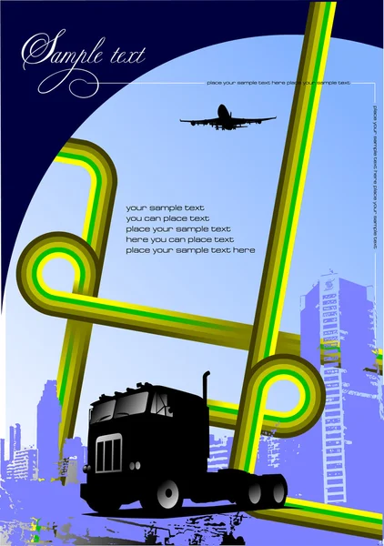 Grunge couverture pour brochure — Image vectorielle