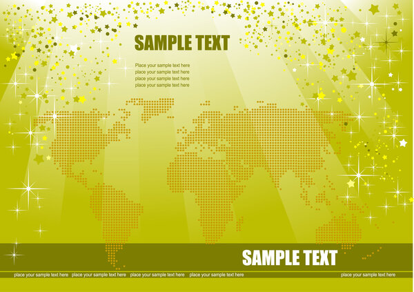 Cover for brochure with Earth image