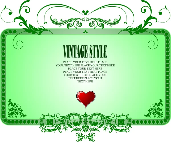 Stile telaio vintage — Vettoriale Stock
