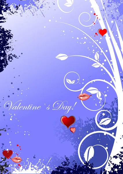 Tarjeta de felicitación del día de San Valentín — Vector de stock