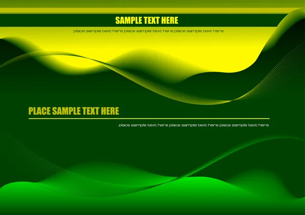 Abstrakter Hi-Tech-grüner Hintergrund. Vektor farbige Abbildung — Stockvektor