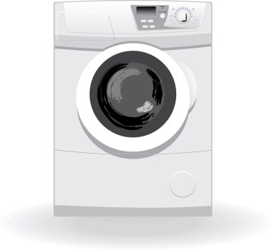 Washing machine vector illustration clipart