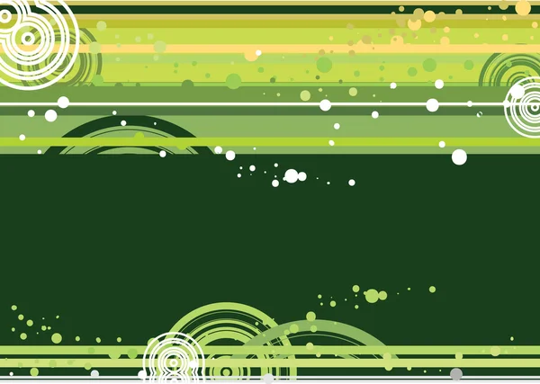Fond vert et jaune à pois — Image vectorielle