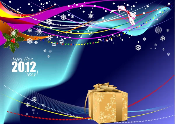 Pozdrav přání k Veselé Vánoce nebo šťastný nový rok — Stockový vektor