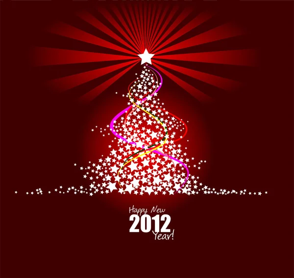 Boże Narodzenie - nowy rok północy tło. kartkę z życzeniami. wektor — Wektor stockowy
