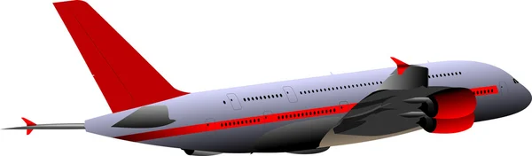 Avion passager en vol. Illustration vectorielle — Image vectorielle