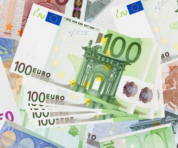 Background of euro banknotes — Stock Photo, Image