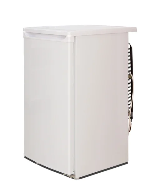Білий холодильник — стокове фото