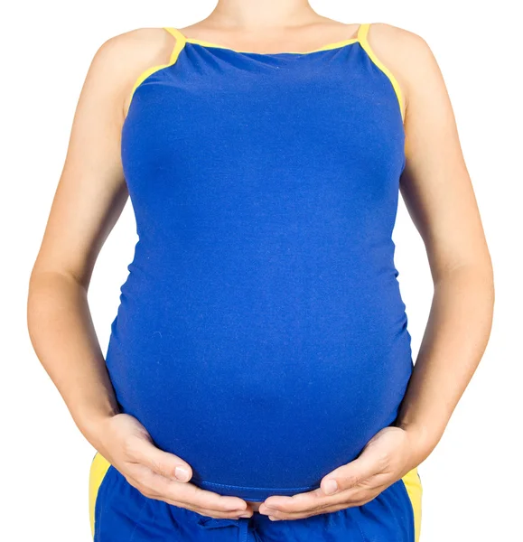 Vientre de la mujer embarazada —  Fotos de Stock