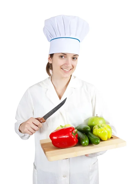 Cozinhe com legumes — Fotografia de Stock