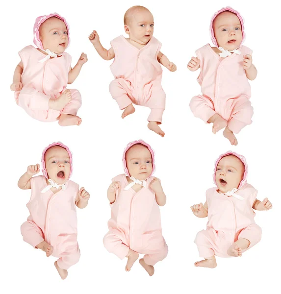 Set of baby girl — Stock Photo, Image