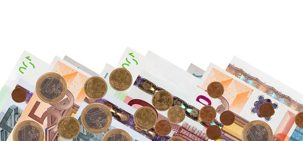 Euro banknot kenarlığı — Stok fotoğraf
