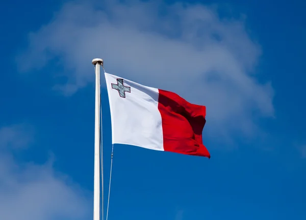 Maltská vlajka — Stock fotografie