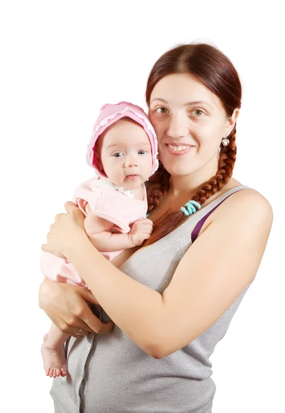 Mutlu anne ile 2 aylık bebek — Stok fotoğraf