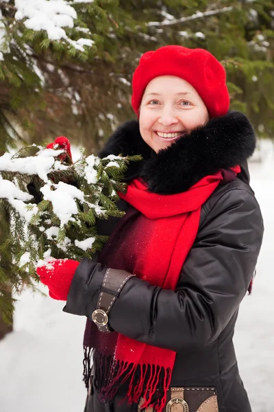 Winter portrait of woman — Stock Photo, Image