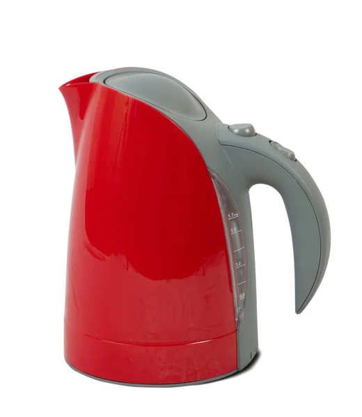 Red tea kettle — Stock Photo, Image