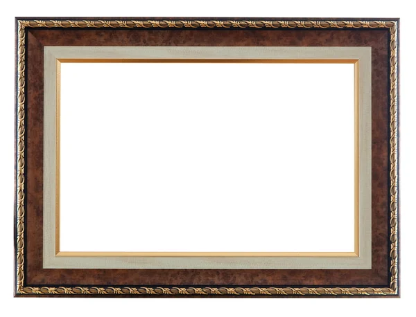 Oude frame geïsoleerd op wit — Stockfoto