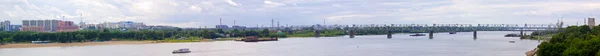 Panoramisch uitzicht stad van novosibirsk — Stockfoto
