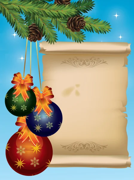 Vánoční přání ilustrace — Stockový vektor