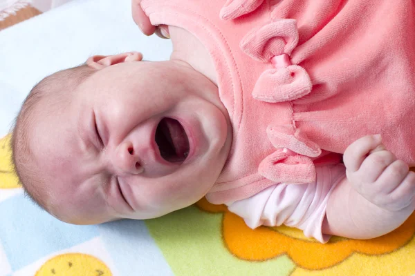 The baby lays on a back — Stock Photo, Image