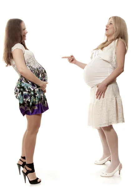 Två gravida kvinnor — Stockfoto