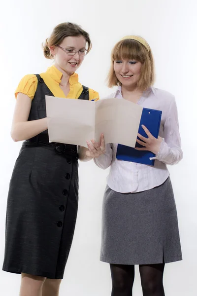 Womans with documents — Stock Photo, Image