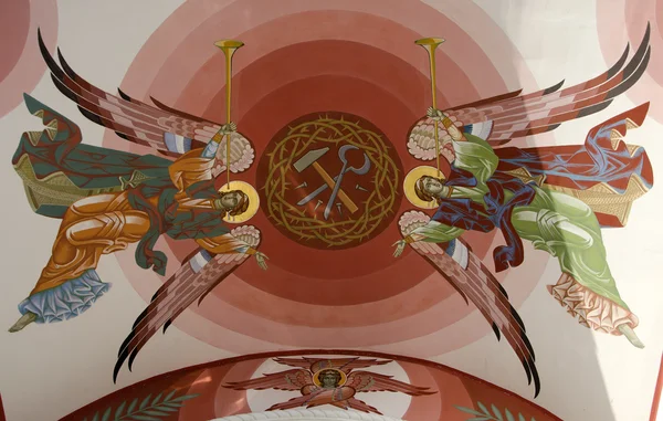 Archanges na kopułę Kościoła — Zdjęcie stockowe