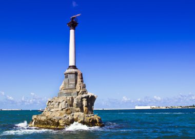 Monument to sunken ships clipart