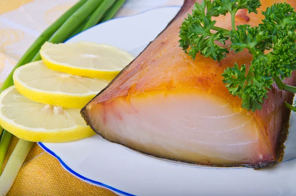 stock image Kipper with greens