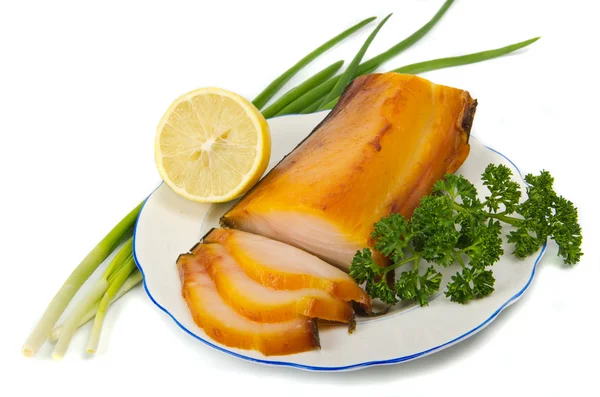 Kipper med gröna — Stockfoto