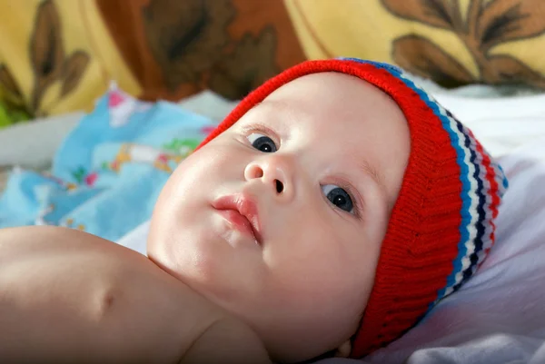 Primer plano retrato de hermoso bebé —  Fotos de Stock