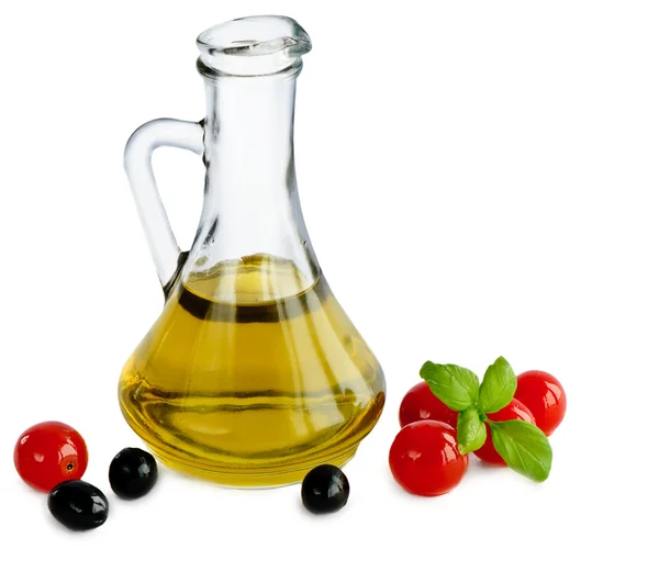 橄榄油和西红柿 — 图库照片